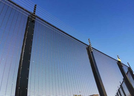 Powder Coating H Post Clear View Anti Climb Security Fencing