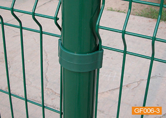 Pulverize o quadro V Mesh Security Fencing do metal do revestimento 50*50mm