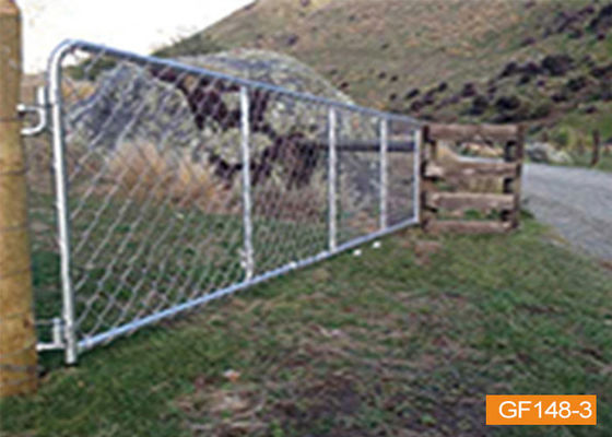 Alimentação de aço soldada de Gates For Animal da cerca da exploração agrícola do ferro lateral