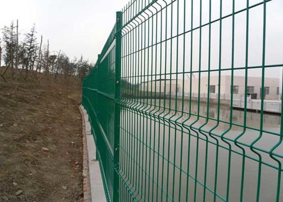 Baixo fio de aço carbono H3000mm V Mesh Fencing Panels