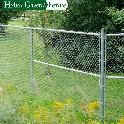 fio galvanizado 50*50mm Mesh Fence For Construction da corrente