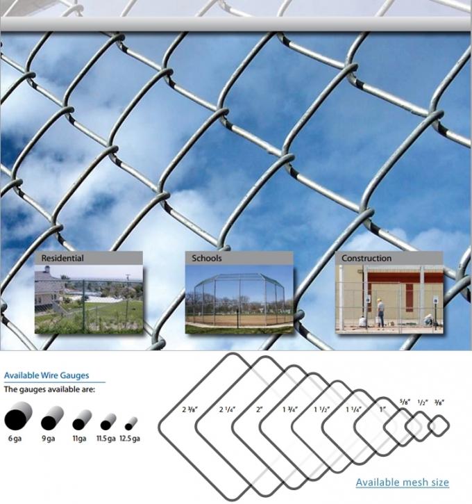 Malha de cerca de arame galvanizado Q235 com espessura de fio de 3 mm, design durável 2