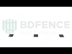 Cerca de segurança antifurto antiescalada 358 painel de visão transparente revestido a pó