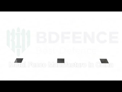 Cerca de segurança antifurto antiescalada 358 painel de visão transparente revestido a pó