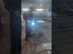 Como é produzida cerca temporária galvanizada