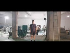 Processo de produção de postes de 60*60 mm para cercas de segurança de malha em V