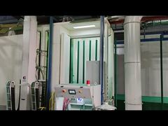 Poste verde 60*60*1,5mm com processo de pintura eletrostática a pó