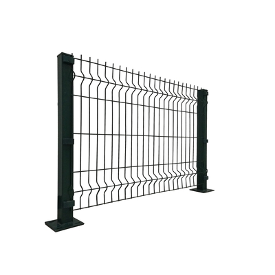 Cercas externas 3d curvas revestidas de PVC de malha de arame elétrico soldado para jardim e proteção agrícola