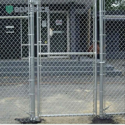 Grelha de vinil revestida de PVC de 6 pés de altura 30m de comprimento Grelha desportiva com buraco de diamante Chain Link Wire Mesh