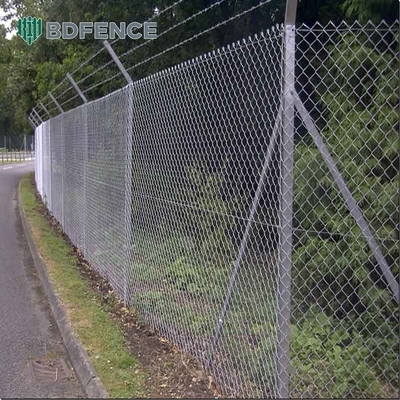 Cercas de fio de ciclone para jardim em 8ft de altura e 2,0-6,0mm de diâmetro de fio