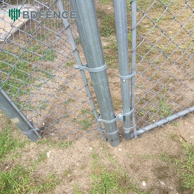 6ft de altura diamantes malha cadeia Link vedação ideal para jardim verde tipo de poste quadrado fazenda