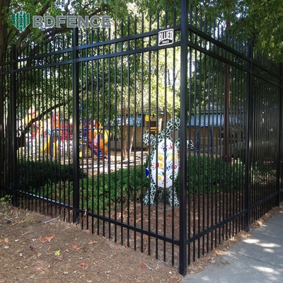 Pólvora preta revestida Vila pequena / quintal Fronteira painéis exteriores de alumínio cercas de jardim metálicas decorativas