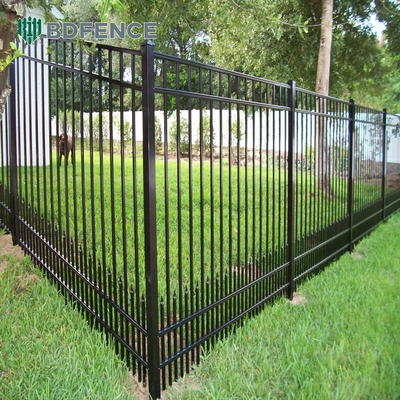 Pólvora preta revestida Vila pequena / quintal Fronteira painéis exteriores de alumínio cercas de jardim metálicas decorativas