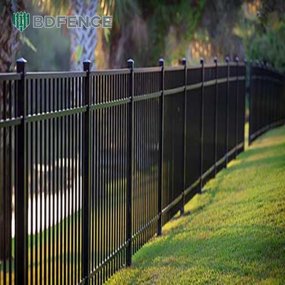 Pólvora preta revestida Vila pequena / quintal Fronteira painéis exteriores de alumínio cercas de jardim metálicas decorativas