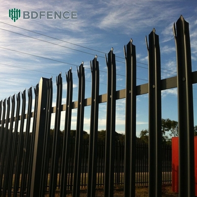 Alta Segurança Galvanizado Metal Palisade Tubular vedação para fácil montagem e sustentável
