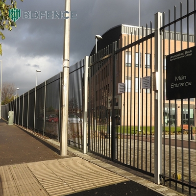 Alta Segurança Galvanizado Metal Palisade Tubular vedação para fácil montagem e sustentável