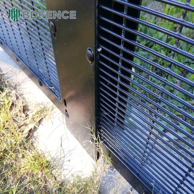 verde preto aço galvanizado metal perímetro de segurança anti-subida segurança vedação de malha soldada