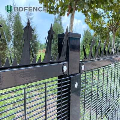 358 malha de arame Clearview aço metal exterior Clear Security Fence Panels Clear View
