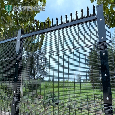 358 malha de arame Clearview aço metal exterior Clear Security Fence Panels Clear View