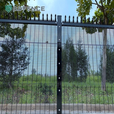 358 malha de arame Clearview aço metal exterior Clear Security Fence Panels Clear View