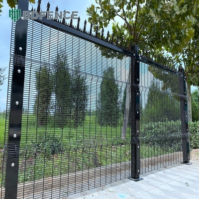 358 malha de arame Clearview aço metal exterior Clear Security Fence Panels Clear View