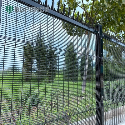 358 malha de arame Clearview aço metal exterior Clear Security Fence Panels Clear View