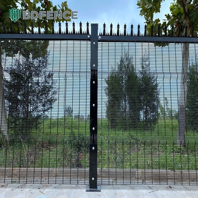 358 Cercas revestidas de PVC Anti-Climb Grelha de parede de fronteira Design Vista clara