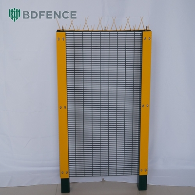 358 Cercas revestidas de PVC Anti-Climb Grelha de parede de fronteira Design Vista clara