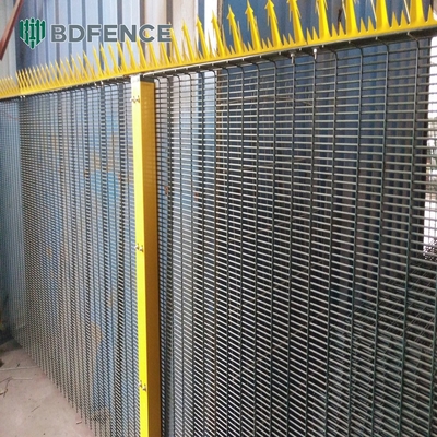 Galvanizado Clearvu Alta Segurança 358 vedação anti-escalada plástico revestido de metal cadeia malha clara vista Clear Vu vedação sem escalada