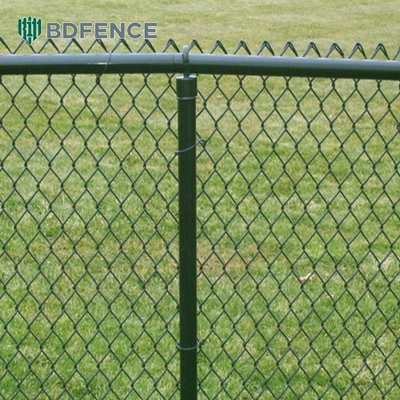 5 pés preto de diamante Chain Link vedação plástico revestido de vinil 60mm calor aço inoxidável pó revestido vedação de segurança painéis de venda