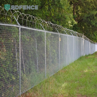 5 pés preto de diamante Chain Link vedação plástico revestido de vinil 60mm calor aço inoxidável pó revestido vedação de segurança painéis de venda