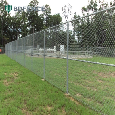 Extensões de 100 metros Cercas de ligação de cadeia de diamantes galvanizadas por imersão a quente