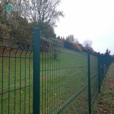 Casa Segurança ao ar livre vedação de arame elétrico curvado 3D vedação de jardim de PVC curvado soldado