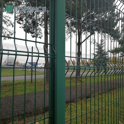 Casa Segurança ao ar livre vedação de arame elétrico curvado 3D vedação de jardim de PVC curvado soldado