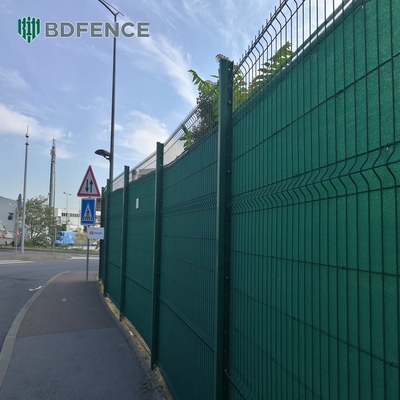Painel de vedação de malha de arame elétrico 3d soldado facilmente montado Pvc revestido preto verde aço ferro cerco de jardim galvanizado