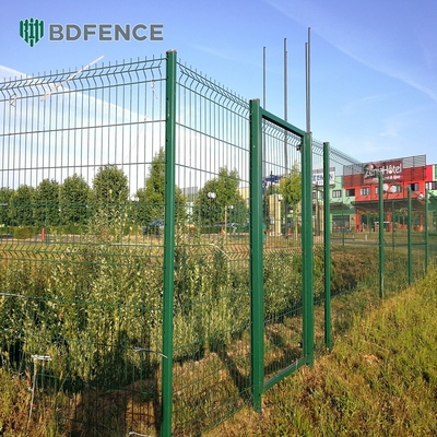 4 x 4 jardim exterior Metal 3D vedação malha de arame 3D soldado vedação com fio de aço de baixo carbono