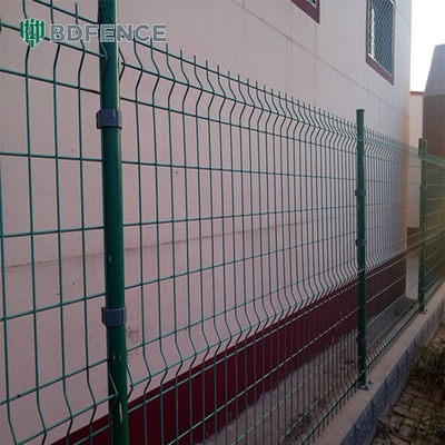 3mm 3d painéis de vedação revestido Border Green Garden Wire Mesh vedação com dobras em V