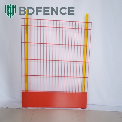 Pólvora revestida 75*75mm vedação de protecção de borda de serviço leve cor amarela