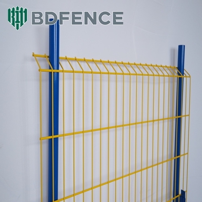 Pólvora revestida 75*75mm vedação de protecção de borda de serviço leve cor amarela