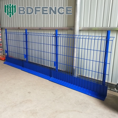 Q235 Cercas de proteção de borda de malha de aço com painel de dedos para construção