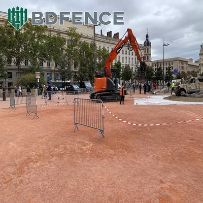 Modelagem 3D revestida de pó Barreira de multidão Esgrima 1,8m de altura