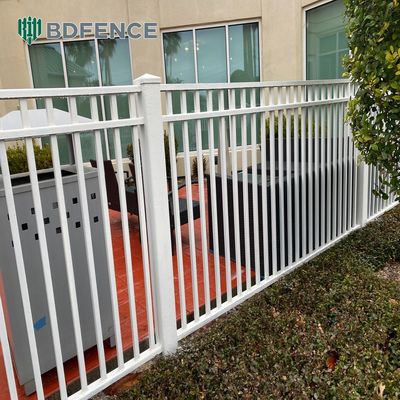Corrimões de proteção de aço tubular de alumínio moderno personalizável-Eco-friendly resistente à água anti-roubo vedação de segurança revestido de pó