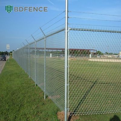 Cerca galvanizada barata do elo de corrente do pvc de Diamond Wire Netting para a cerca do beira-mar