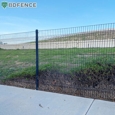 Personalizar 4ft 5ft 6ft 7ft 8f malha 4mm Forte Soldado 3D Fence Panel Soldado Wire Mesh Fence