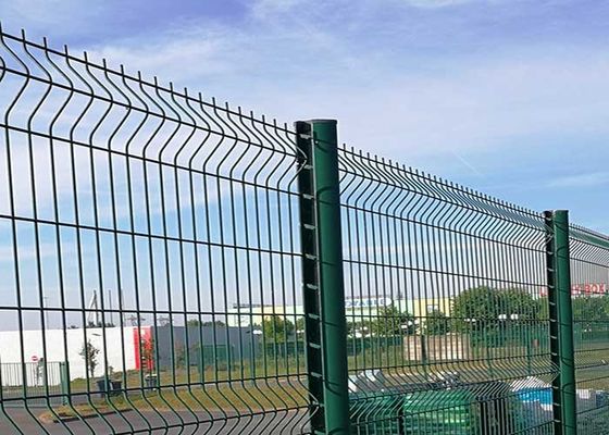 Pvc Sustentável revestido 3d Curva Soldada Rede de Arame Elétrico vedação Panel vedação barricada
