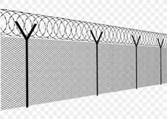 8 Ft Galvanizado PVC revestido Cyclone Wire Mesh Chain Link Fence Roll Para Filipinas