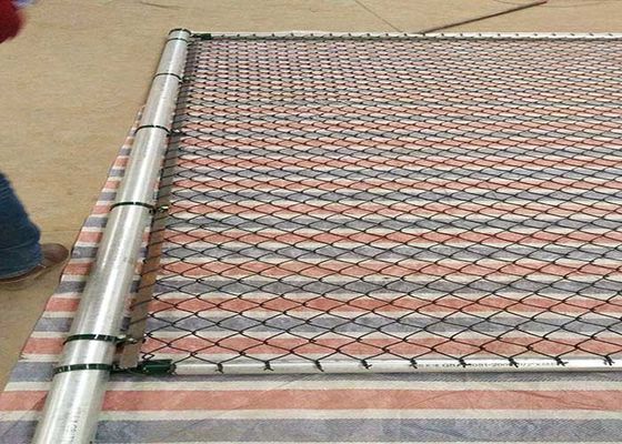 8 Fechadura de ligação de cadeia de pés com malha revestida de PVC galvanizado Tamanho 60 * 60mm