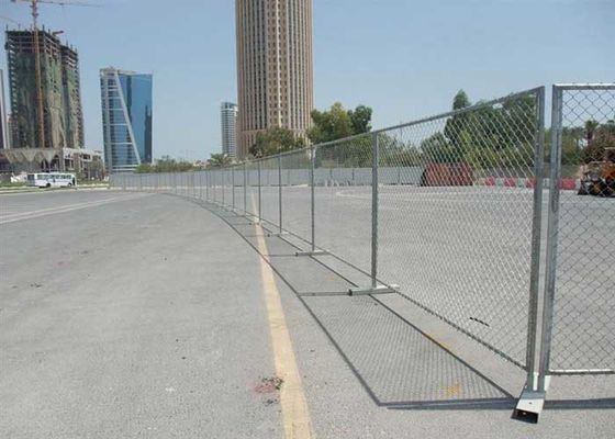 Cercas temporárias americanas portáteis de ligação de cadeia para canteiros de obras
