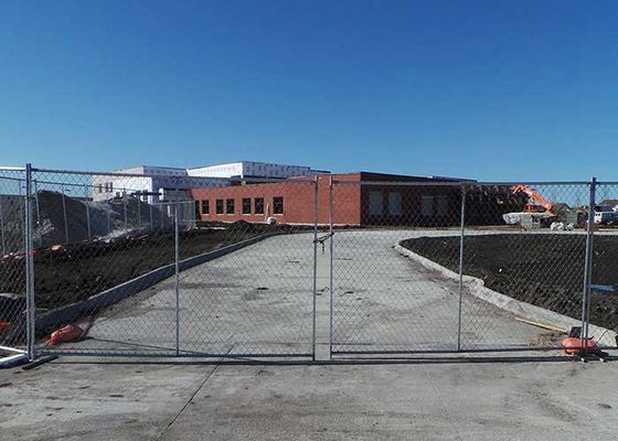 Cercas temporárias americanas portáteis de ligação de cadeia para canteiros de obras