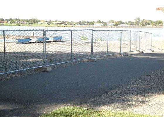 Cercas temporárias americanas portáteis de ligação de cadeia para canteiros de obras